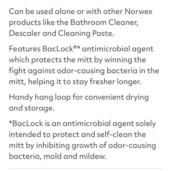 Norwex Bathroom Scrub Mitt Blue NWOT - Picture 10 of 10